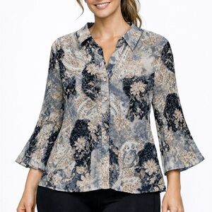 Floral Print Women's Blouse
